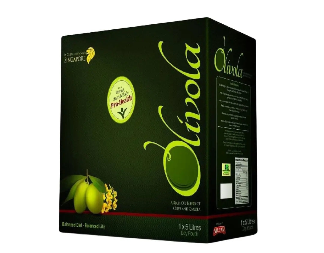 Mezan Olivola Oil - 1 Ltr - Pack of 5 Pouches